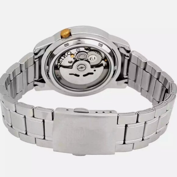 Seiko Automatic Stainless 38mm Black Dial Men's Watch - Picture 3 of 4